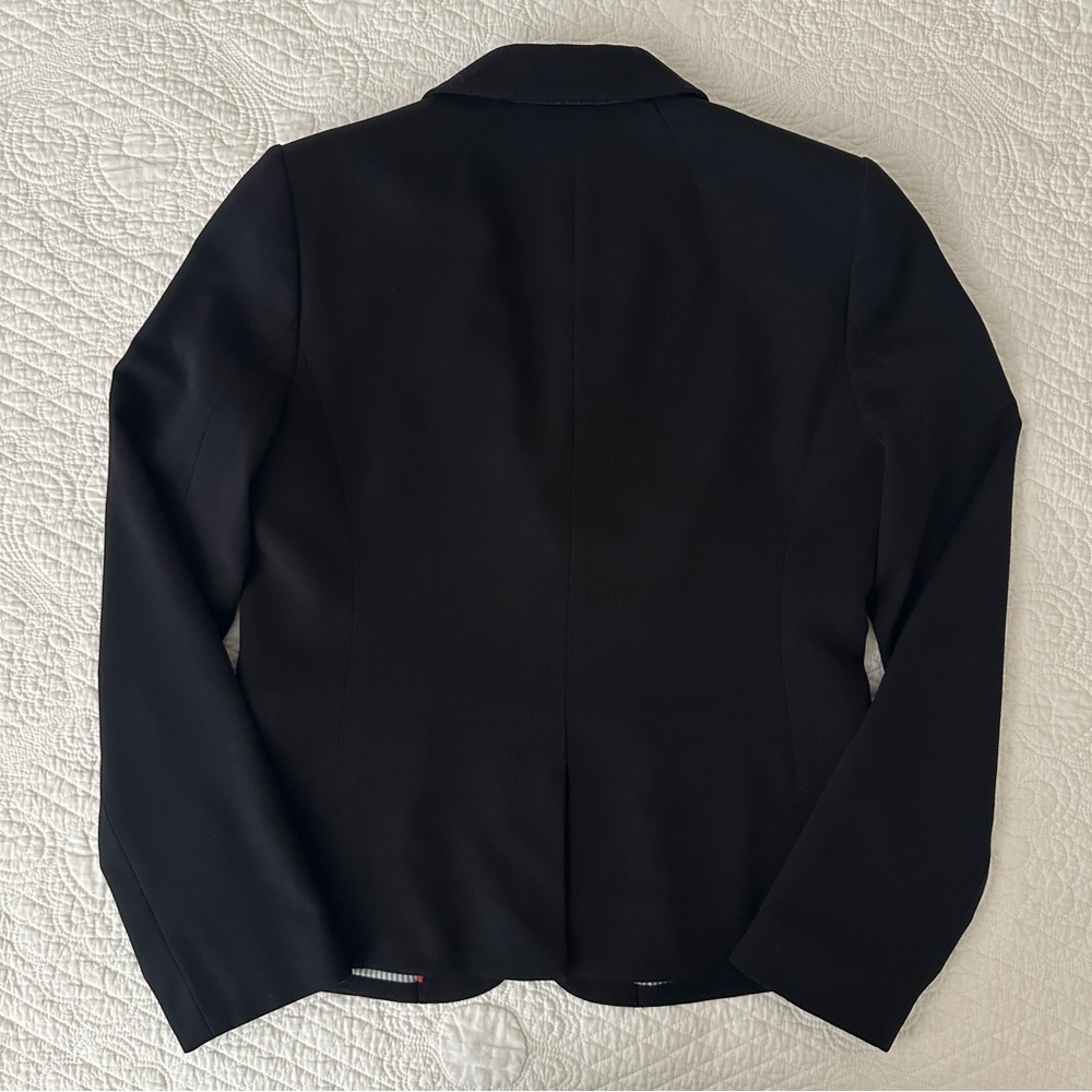 J.Crew Classic Women's Schoolboy Blazer Jacket Notch Collar Black Small K2899 - Picture 4 of 13